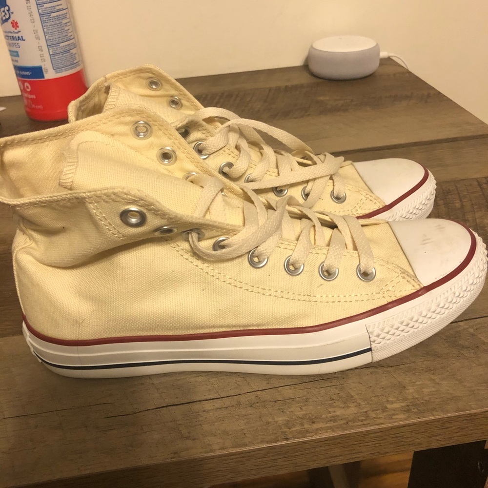 Off White High Top Converse